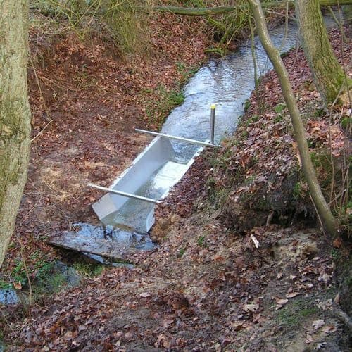Canaleta de medición RBC para caudal de agua precisa